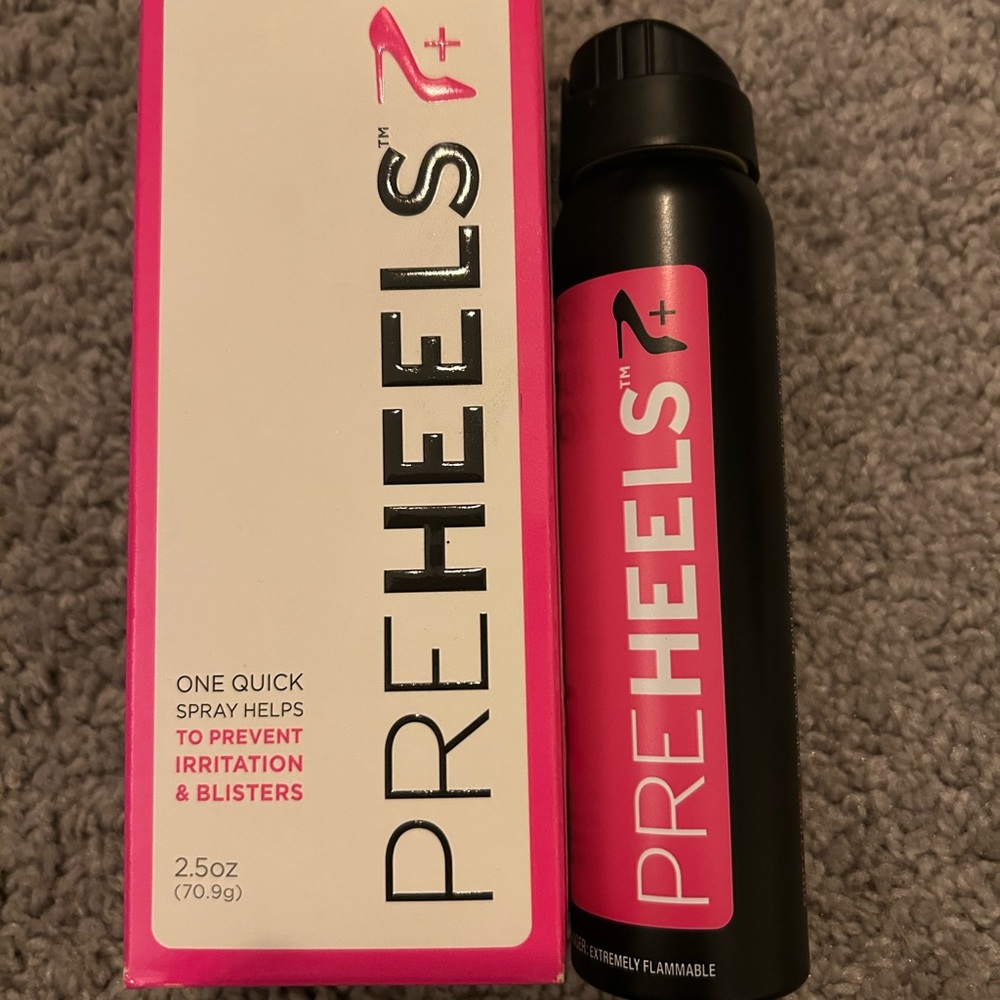 PreHeels Blister Prevention Spray 2.5oz Anti-Friction Foot Spray NEW
